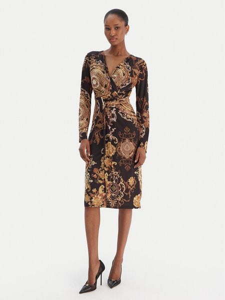 Rinascimento Sukienka koktajlowa CFC0020153002 Czarny Slim Fit. Czarne sukienki damskie RINASCIMENTO, xs, bez wzorów, z syntetyku, wizytowe, bez kołnierzyka, bez ramiączek. Za 399.99 zł.