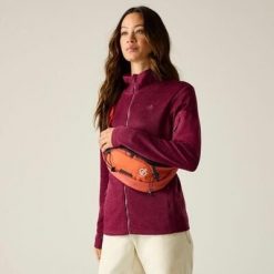 Damska bluza polarowa Torrek II z zamkiem błyskawicznym. Czerwone bluzy bez kaptura damskie Dare 2b, z dzianiny. W wyprzedaży za 229.99 zł.