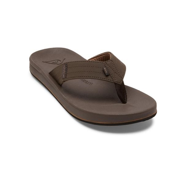 Klapki plażowe dla Mężczyzn RIVI Brązowy. Brązowe klapki i japonki męskie Quiksilver, z gumy. Za 179.99 zł.