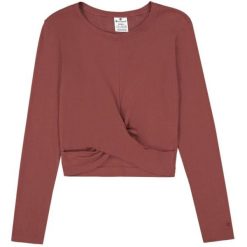 Crop Top Damski Z Okrągłym Dekoltem 117435 MS524. Brązowe topy damskie CHAMPION, l, bez wzorów, bez kołnierzyka. Za 179.99 zł.