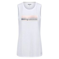 Damski tank top Regatta Freedale III. Białe topy damskie Regatta, bez wzorów, bez kołnierzyka. Za 92.50 zł.