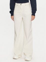 Tommy Jeans Spodnie materiałowe Claire DW0DW19917 Écru Loose Fit. Jeansy damskie Tommy Jeans, bez wzorów, z bawełny. Za 299.99 zł.