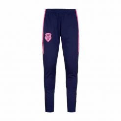Spodnie treningowe Stade Français Abunszip Pro 7 2023/24. Czerwone spodnie materiałowe męskie Kappa, bez wzorów, z materiału. Za 213.45 zł.