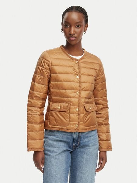 Tommy Hilfiger Kurtka przejściowa WW0WW49660 Brązowy jasny Slim Fit. Brązowe kurtki damskie Tommy Hilfiger, s, bez wzorów, z syntetyku, bez kaptura. Za 595.99 zł.