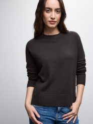 Street One Sweter damski z dzianiny Kobiety Sztuczne włókno brązowy jednolity, 40. Brązowe swetry klasyczne damskie Street One, z dzianiny, bez kołnierzyka. Za 179.95 zł.