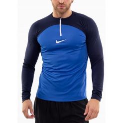 Bluza Męska Nike Academy Rozpinana Zamek 1/4 Sportowa Treningowa r. XL. Niebieskie bluzy sportowe męskie Nike, bez wzorów, sportowe, bez kołnierzyka, bez ramiączek. Za 156.00 zł.