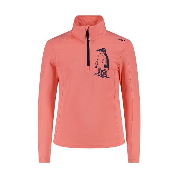 Bluza turystyczna dziewczęca CMP Lyntra. Czerwone bluzy z kapturem damskie CMP, m, z elastanu. Za 87.99 zł.