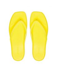 Crocs Japonki Miami Frosted Flip 211474 Żółty. Żółte klapki damskie Crocs, bez wzorów, z tworzywa sztucznego, bez obcasa. Za 111.99 zł.