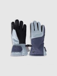 4F Rękawiczki narciarskie Thinsulate dziecięce - granatowe M. Niebieskie rękawiczki dziecięce 4f, z materiału, bez ramiączek. Za 129.99 zł.