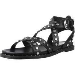 Sandały CARMELA 162393C Czarny. Czarne obuwie trekkingowe damskie Carmela, bez wzorów, ze skóry, bez obcasa. Za 281.99 zł.