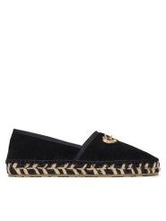 LOVE MOSCHINO Espadryle JA10552G0OIG5000 Czarny. Czarne espadryle damskie Love Moschino, bez wzorów, ze skóry, bez obcasa. Za 809.99 zł.