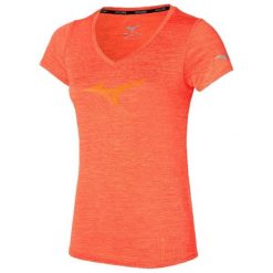 Koszulka do biegania damska Mizuno Impulse Core RB Tee. Brązowe bluzki damskie Mizuno, s, bez wzorów, z materiału, bez ramiączek. Za 73.99 zł.
