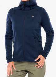 Bluza rozpinana damska Peak Performance Rider Essentials Zip Hood. Niebieskie bluzy z kapturem damskie Peak Performance, xs, z elastanu. Za 609.39 zł.