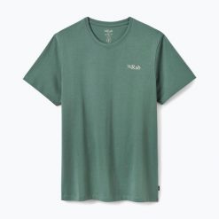 Koszulka damska Rab Stance Cirque Tee. Zielone t-shirty damskie RAB, uniwersalny, bez wzorów, z bawełny, bez ramiączek. Za 159.99 zł.