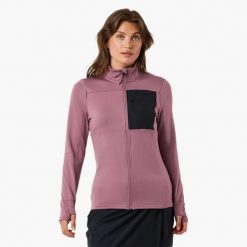 Bluza polarowa Wędrówki damska Swedemount Trondheim Midlayer Full Zip. Fioletowe bluzy bez kaptura damskie SWEDEMOUNT, z polaru. Za 185.00 zł.
