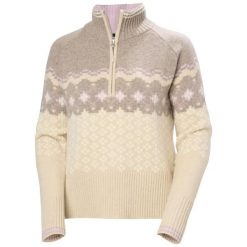 Sweter damski Helly Hansen Après. Brązowe swetry klasyczne damskie Helly Hansen, l, z materiału, bez kołnierzyka. Za 697.50 zł.