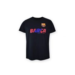 FC Barcelona czarna koszulka damska. Czarne t-shirty damskie FC Barcelona, bez wzorów, bez kołnierzyka. Za 126.26 zł.