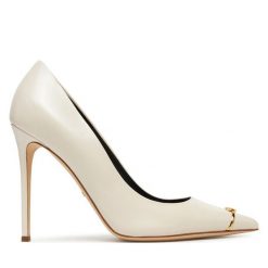 Szpilki Elisabetta Franchi. Brązowe szpilki Elisabetta Franchi, bez wzorów, bez obcasa. Za 1,499.00 zł.