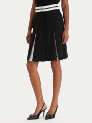 KARL LAGERFELD Spódnica mini B1W12005 Czarny Regular Fit. Czarne spódniczki damskie Karl Lagerfeld, bez wzorów, z wełny, mini. Za 1,099.00 zł.