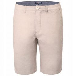Bawełniane Męskie Krótkie Spodenki (Szorty) - Pako Jeans - Beż. Szorty męskie Pako Jeans, z bawełny, bez kołnierzyka. Za 149.00 zł.
