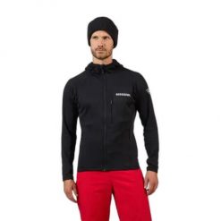Kurtka narciarska Rossignol Blackside MIX. Czarne kurtki męskie Rossignol, bez wzorów, bez kaptura, narciarskie. Za 459.99 zł.