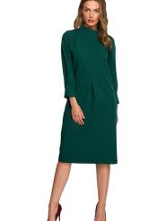 Stylove Sukienka w kolorze zielonym rozmiar: XL. Zielone sukienki damskie Stylove, xl, bez wzorów, bez kołnierzyka, bez ramiączek, maxi. Za 219.08 zł.