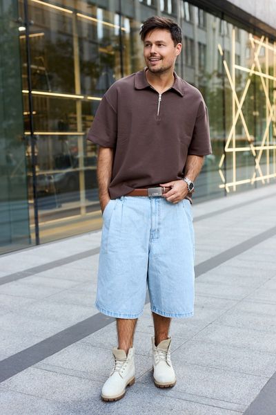 Pasek męski skórzany do spodni casual garnituru automat gładki jasny brąz Beltimore A52 : Kolory - brązowy, beżowy, Rozmiar pasków - r.130-145 cm. Brązowe paski męskie bez wzorów, ze skóry, casualowe. Za 64.99 zł.