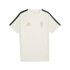 Męska koszulka Borussia Mönchengladbach KING PUMA Warm White Gold. Białe t-shirty sportowe męskie Puma, m, bez ramiączek, do piłki nożnej. Za 179.00 zł.
