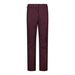 Spodnie narciarskie dla kobiet CMP. Czerwone spodnie materiałowe damskie CMP, bez wzorów, sportowe. Za 422.00 zł.