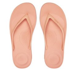 Japonki FitFlop. Czerwone klapki damskie FitFlop, bez wzorów, bez obcasa. Za 129.99 zł.