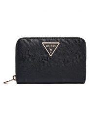 Guess Portfel "Laurel" w kolorze czarnym - 14 x 9,5 x 2 cm rozmiar: onesize. Czarne portfele damskie Guess, z aplikacjami, z materiału. Za 219.26 zł.