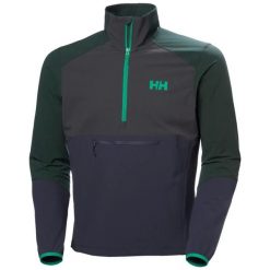 Kurtka przeciwwiatrowa 1/2 zip Helly Hansen Cascade Shield. Fioletowe kurtki męskie Helly Hansen, bez wzorów, sportowe, bez kaptura. Za 684.50 zł.