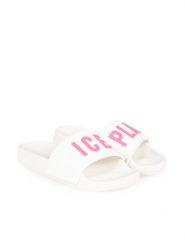 Ice Play Klapki | RIBERA001 | Kobieta | Turkusowy. Niebieskie klapki damskie Ice Play, bez wzorów, bez obcasa. W wyprzedaży za 169.00 zł.