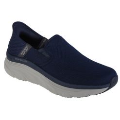 Buty sportowe Sneakersy męskie, Skechers D'Lux Walker-Orford Slip-ins. Niebieskie buty sportowe na co dzień męskie Skechers, bez zapięcia, trekkingowe. Za 399.99 zł.