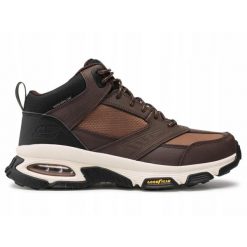 Buty trekkingowe męskie SKECHERS BULLDOZER wodoodporne. Brązowe buty trekkingowe męskie Skechers, bez zapięcia. Za 388.00 zł.