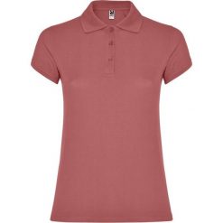 Damska Koszulka Polo W Gwiazdki. Czerwone bluzki sportowe damskie ROLY, s, bez wzorów, bez ramiączek. Za 50.99 zł.