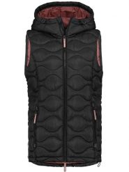 Sublevel Kamizelka pikowana w kolorze czarnym rozmiar: XL. Czarne kamizelki damskie Sublevel, xl. Za 165.71 zł.