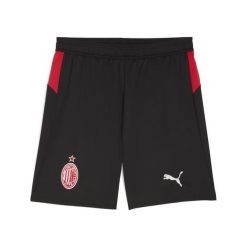 Męskie szorty AC Milan 25/26 PUMA Black For All Time Red. Czarne szorty męskie Puma, bez wzorów, sportowe. Za 199.00 zł.