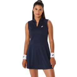 Krótka sukienka damska Asics. Niebieskie sukienki damskie Asics, bez wzorów, sportowe, bez kołnierzyka, bez ramiączek, mini, sportowe. Za 328.50 zł.