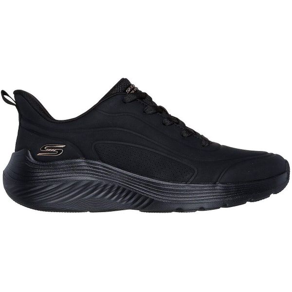 Buty sportowe damskie Skechers Bobs Squad Waves jus. Czarne buty sportowe na co dzień damskie Skechers, bez wzorów. W wyprzedaży za 290.00 zł.