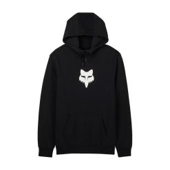 Bluza rowerowa męska Fox Racing Fox Head. Czarne bluzy bez kaptura męskie FOX, bez wzorów, bez kołnierzyka, bez ramiączek. Za 249.99 zł.