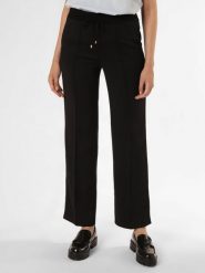 Marc Cain Spodnie Kobiety Sztuczne włókno czarny, 36. Czarne spodnie materiałowe damskie Marc Cain, bez wzorów, z materiału, eleganckie. Za 749.95 zł.