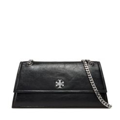 Torebka Tory Burch. Czarne torebki klasyczne damskie Tory Burch, bez wzorów, wizytowe, bez kołnierzyka, bez ramiączek. Za 2,689.00 zł.