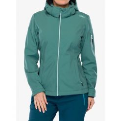 Kurtka softshell damska CMP Wilma Jacket Zip Hood. Zielone kurtki damskie CMP, bez wzorów, z softshellu, bez kaptura. Za 311.99 zł.