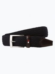 Tommy Hilfiger Pasek Mężczyźni Tekstylia niebieski, 85. Niebieskie paski męskie Tommy Hilfiger, bez wzorów. Za 229.95 zł.