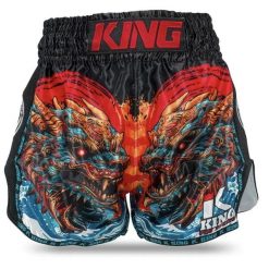 Szorty do boksu tajskiego King Pro Boxing Dragon. Czarne szorty damskie KING PRO BOXING, bez wzorów, sportowe. Za 312.00 zł.