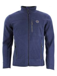 Peak Mountain Kurtka polarowa "Calonor" w kolorze granatowym rozmiar: L. Niebieskie kurtki męskie Peak Mountain, l, bez wzorów, z materiału, bez kaptura. Za 130.99 zł.