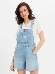 Levi's Spodnie ogrodniczki Kobiety Bawełna niebieski, XS. Niebieskie spodnie materiałowe damskie Levi's, bez wzorów, z bawełny. Za 329.95 zł.