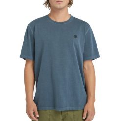 T-Shirt Garment-Dyed Rozmiar XXL Niebieski - TB0A5YAY433. Niebieskie t-shirty męskie Timberland, m, bez wzorów, z bawełny, bez kołnierzyka. Za 156.25 zł.