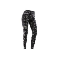 Legginsy Gym & Pilates 520 damskie. Czarne legginsy damskie DOMYOS, l, bez wzorów, z bawełny, na fitness i siłownię. W wyprzedaży za 54.99 zł.